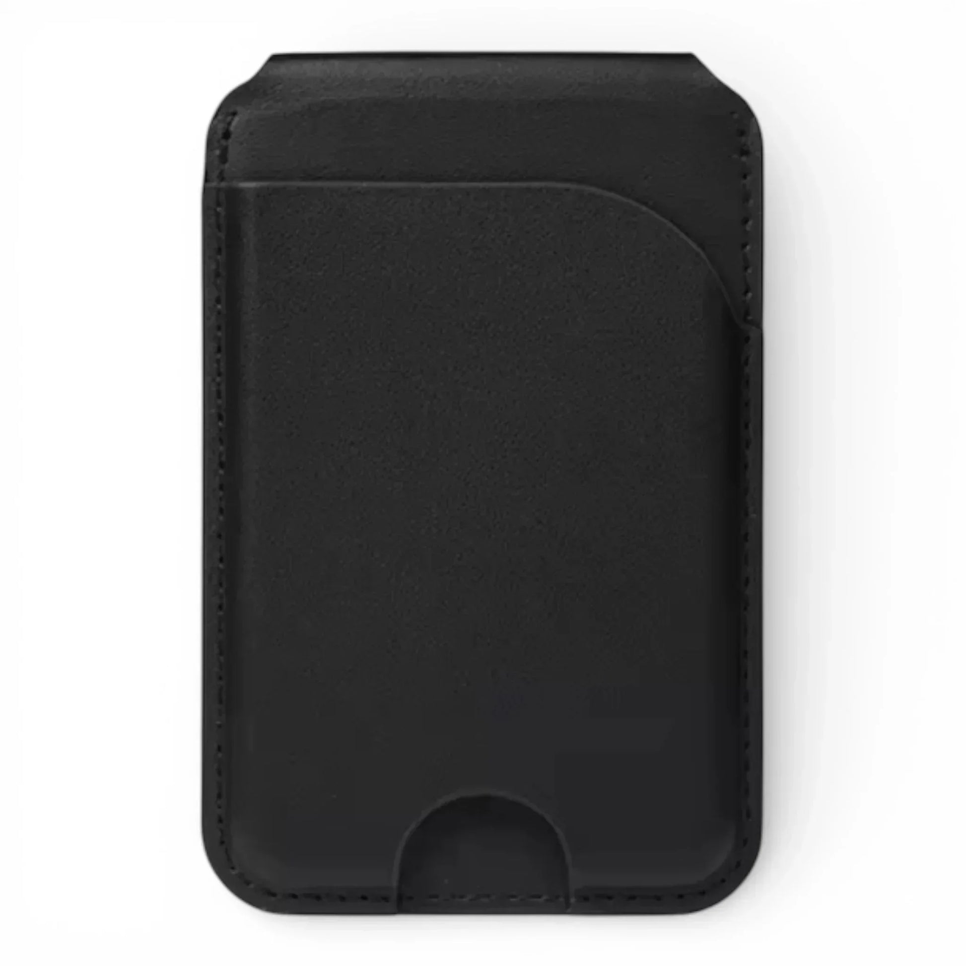 Black MagSafe wallet with card slot and sleek design for iPhone accessories