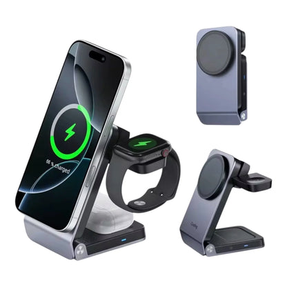 3 in 1  Qi2.2 Foldable Wireless Travel Charger.