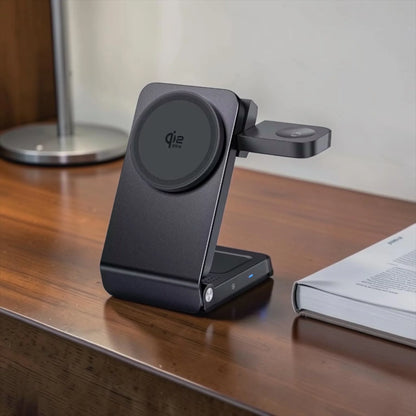 3 in 1  Qi2.2 Foldable Wireless Travel Charger.