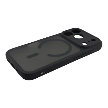 Black matte MagSafe iPhone case with integrated magnetic ring